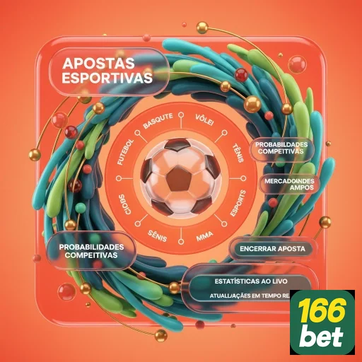 Gráfico ilustrativo sobre apostas esportivas no 166bet.