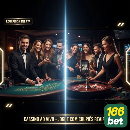 Jogadores em cassino ao vivo na plataforma 166bet.