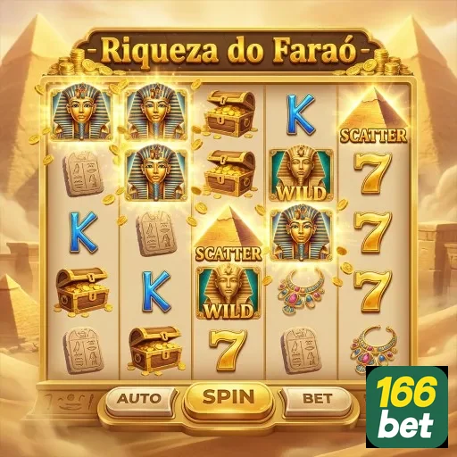Slots da Riqueza do Faraó com ofertas VIP da 166bet.