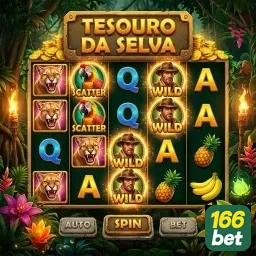 Visual do jogo Tesouro da Selva na plataforma 166bet.